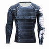 WINTER SOLIDER 3D Sport GYM Long Shirt