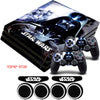 Star War PS4 Pro Waterproof Sticker +2x LED Light Bar Stickers For Playstation 4 Pro