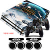 Star War PS4 Pro Waterproof Sticker +2x LED Light Bar Stickers For Playstation 4 Pro