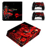 Deadpool Design Skin Sticker Protector For Sony Playstation 4 Pro Console+2PCS Controller Skin Decal Cover