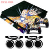 Dragon Ball Z GOKU Sticker Decal and Thumb Grips caps for Playstation 4