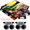 Dragon Ball Z GOKU Sticker Decal and Thumb Grips caps for Playstation 4