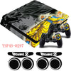 Dragon Ball Z GOKU Sticker Decal and Thumb Grips caps for Playstation 4