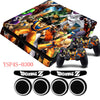 Dragon Ball Z GOKU Sticker Decal and Thumb Grips caps for Playstation 4