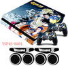 Dragon Ball Z GOKU Sticker Decal and Thumb Grips caps for Playstation 4