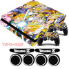 Dragon Ball Z GOKU Sticker Decal and Thumb Grips caps for Playstation 4