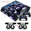 Star War PS4 Slim Skin Sticker Decal +2x LED Light Bar Stickers For Playstation 4