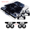 Star War PS4 Slim Skin Sticker Decal +2x LED Light Bar Stickers For Playstation 4