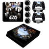 Star War PS4 Slim Skin Vinyl Protective Sticker Decal +2x LED Light Bar Stickers For Playstation 4 Slim Console