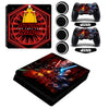 Star War PS4 Slim Skin Vinyl Protective Sticker Decal +2x LED Light Bar Stickers For Playstation 4 Slim Console