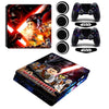 Star War PS4 Slim Skin Vinyl Protective Sticker Decal +2x LED Light Bar Stickers For Playstation 4 Slim Console